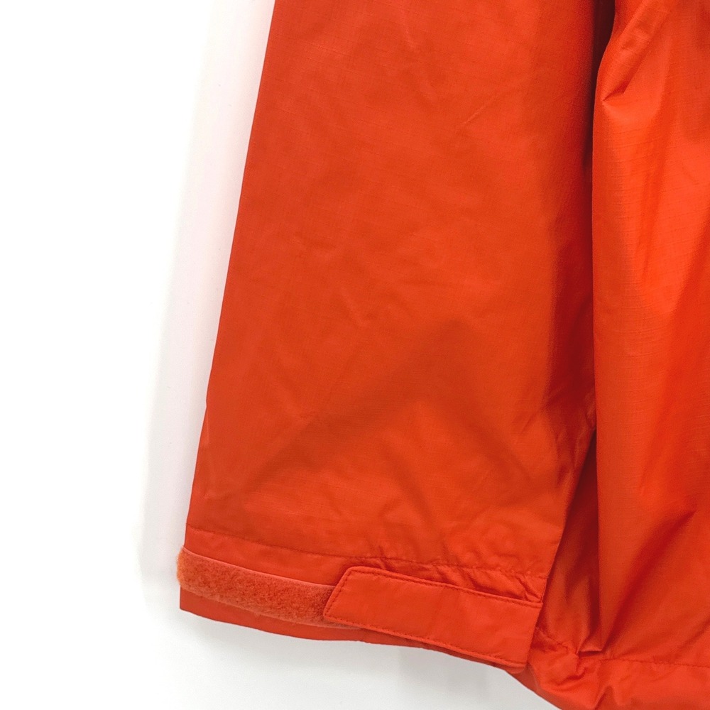 Adidas Mens Windbreaker Rain Jacket XL Orange Outdoor Hiking ClimaProof Full Zip - Picture 6 of 12